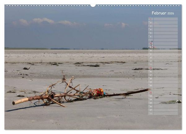 Produktbild: Strandspaziergang / Geburtstagskalender (Wandkalender 2026 DIN A2 quer), CALVENDO Monatskalender