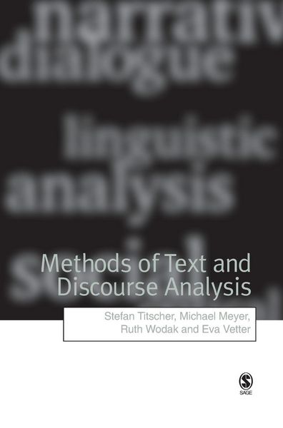 Produktbild: Methods of Text and Discourse Analysis