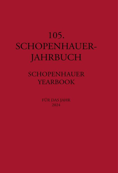 Produktbild: 105. Schopenhauer Jahrbuch