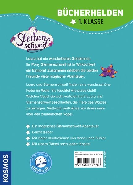 Produktbild: Sternenschweif, Bücherhelden 1. Klasse, Die goldene Feder
