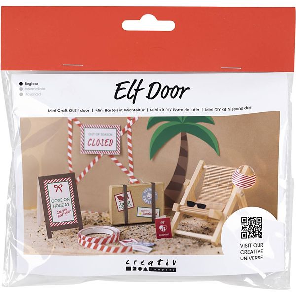 Produktbild: Creativ Company DIY Sets Miniaturen Mini Kreativ Set Wichtelt&uuml;r, Im Urlaub, Kreativ Box