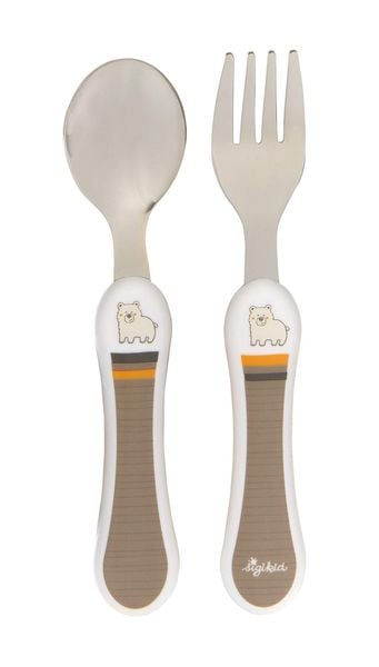 sigikid 25188 - Besteck-Set Bär Honi Boni Vanilla