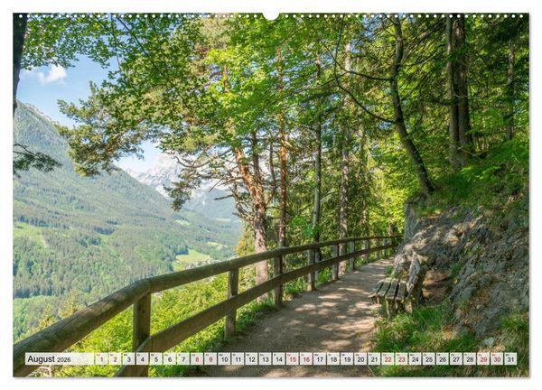 Produktbild: Wanderparadies Bayerische Alpen (Wandkalender 2026 DIN A2 quer), CALVENDO Monatskalender