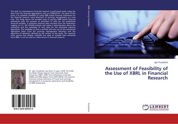 Produktbild: Assessment of Feasibility of the Use of XBRL in Financial Research