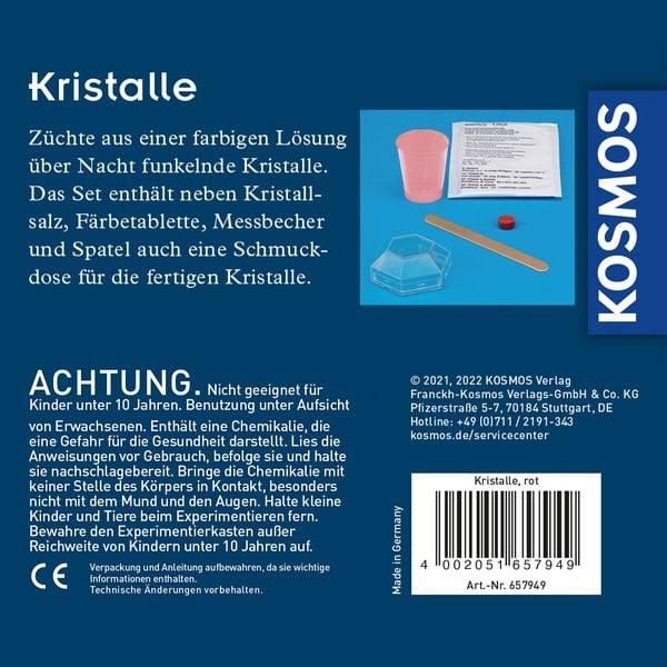 Produktbild: Rote Kristalle selbst z&uuml;chten