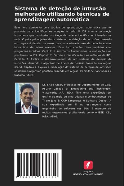 Produktbild: Sistema de dete&ccedil;&atilde;o de intrus&atilde;o melhorado utilizando t&eacute;cnicas de aprendizagem autom&aacute;tica