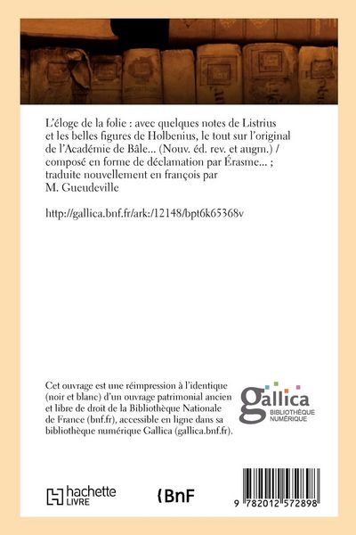 Produktbild: L'&eacute;loge de la folie