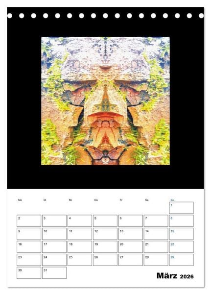 Produktbild: Nature's Faces (Tischkalender 2026 DIN A5 hoch), CALVENDO Monatskalender
