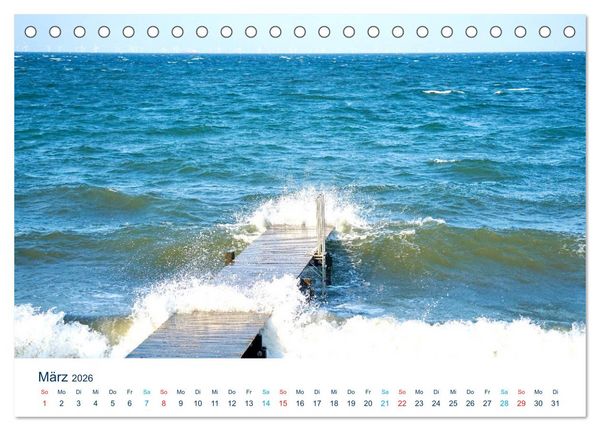 Produktbild: Der Fehmarn-Steg (Tischkalender 2026 DIN A5 quer), CALVENDO Monatskalender