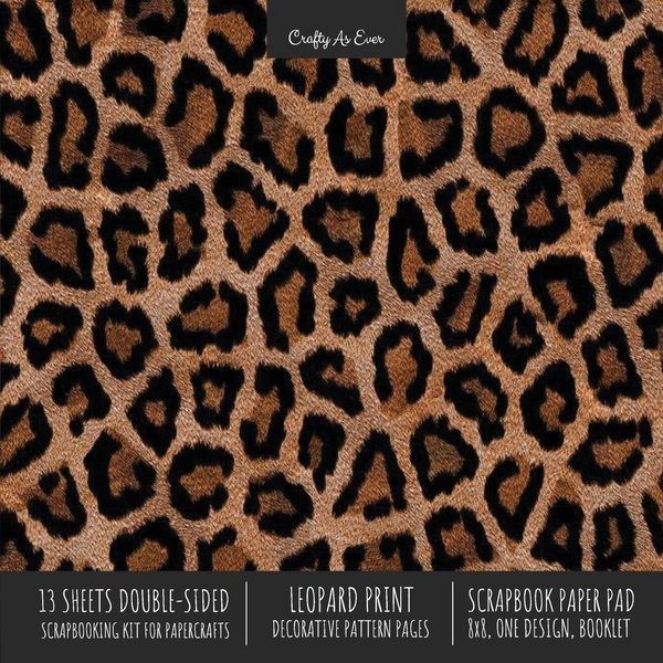 Produktbild: Leopard Print Scrapbook Paper Pad 8x8 Scrapbooking Kit for Cardmaking Gifts, DIY Crafts, Printmaking, Papercrafts, Decorative Pattern Pages