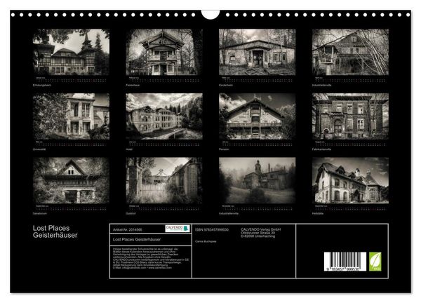 Produktbild: Lost Places Geisterh&auml;user (Wandkalender 2026 DIN A3 quer), CALVENDO Monatskalender