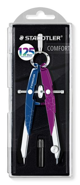 Produktbild: STAEDTLER Mars comfort 556, Pr&auml;zisions-Geometriezirkel, Zirkel, Mars Anniversary 556 00-MA2