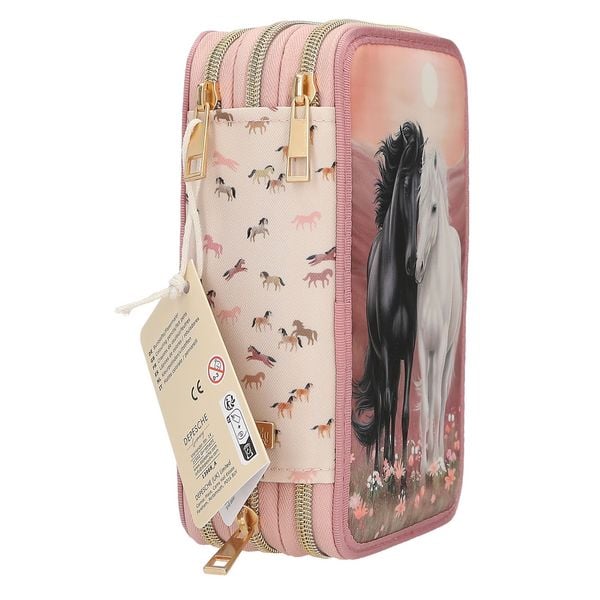 Produktbild: Miss Melody 3 Fach Federtasche BLOSSOM PONY