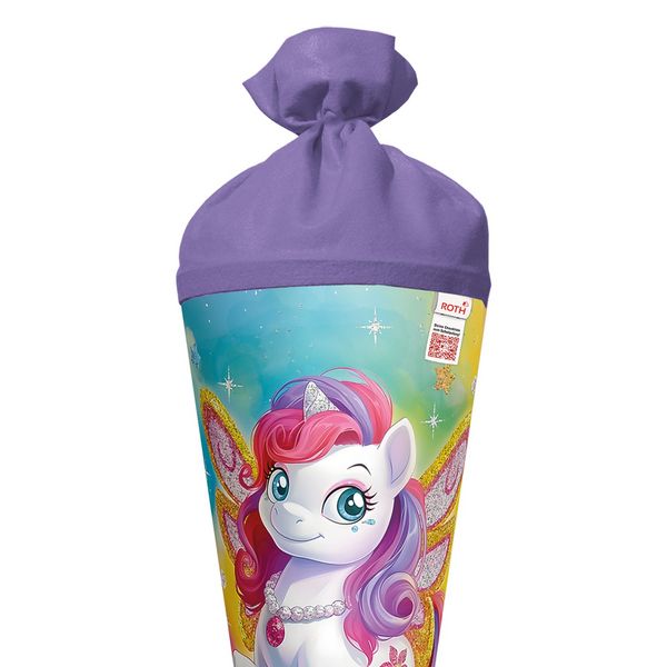 Produktbild: Motivschult&uuml;te 70 cm, Feen-Pferd Flora, Glitter