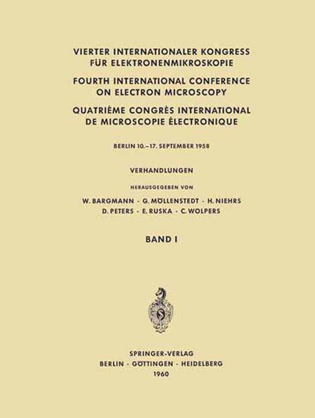 Produktbild: Vierter Internationaler Kongress f&uuml;r Elektronenmikroskopie / Fourth International Conference on Electron Microscopy / Quatri&egrave;me Congr&egrave;s International de Microscopie &Eacute;lectronique