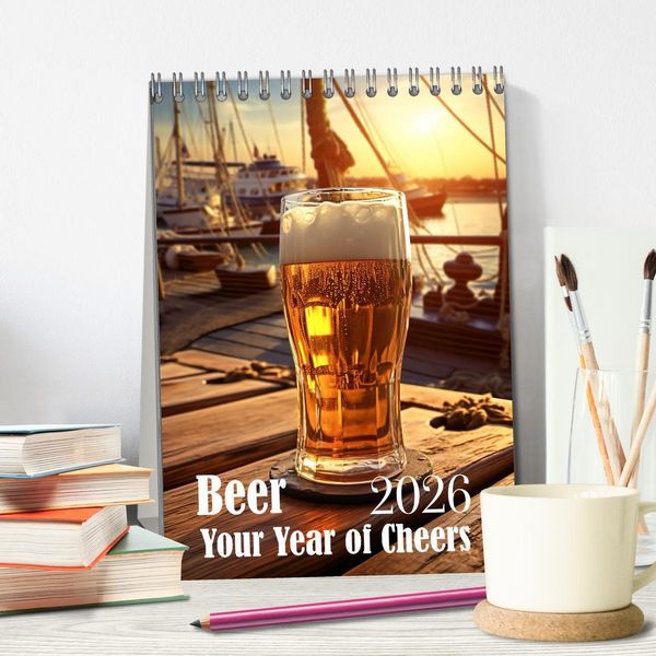 Produktbild: Beer (Desk Calendar 2026 DIN A5 portrait), CALVENDO 12 Month DeskCalendar