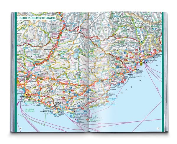 Produktbild: KOMPASS Wanderf&uuml;hrer C&ocirc;te d'Azur, Die sch&ouml;nsten K&uuml;sten- und Bergwanderungen, 50 Touren