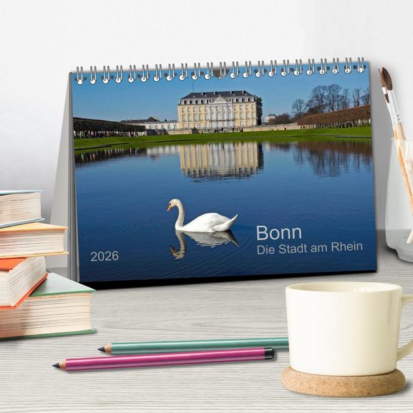 Produktbild: Bonn Die Stadt am Rhein (Tischkalender 2026 DIN A5 quer), CALVENDO Monatskalender