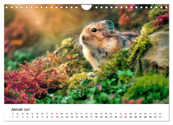 Produktbild: Lemminge - Kleine Helden der Tundra (Wandkalender 2027 DIN A4 quer), CALVENDO Monatskalender