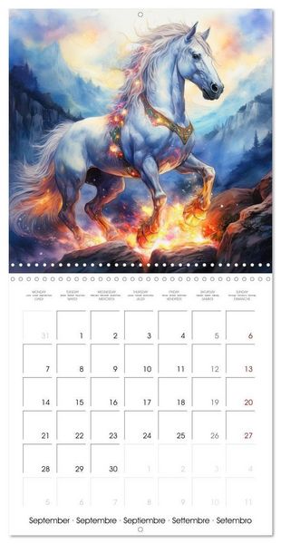 Produktbild: Kohrt, S: Chevaux fabuleux des l&eacute;gendes et des mythes (Calen