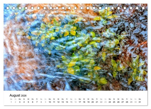 Produktbild: Wasser-Farben (Tischkalender 2026 DIN A5 quer), CALVENDO Monatskalender