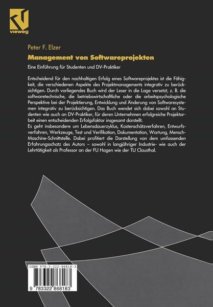 Produktbild: Management von Softwareprojekten