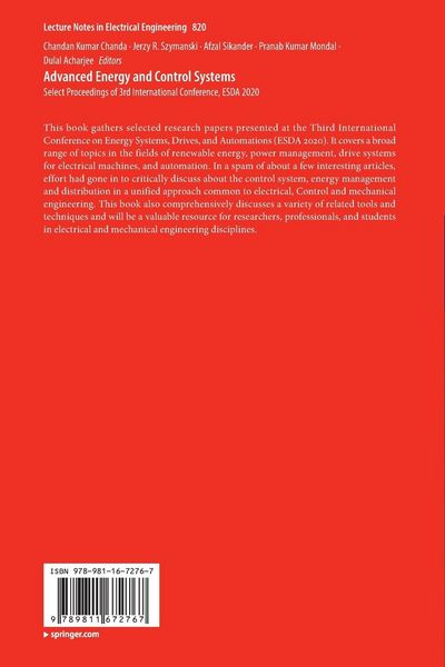 Produktbild: Advanced Energy and Control Systems