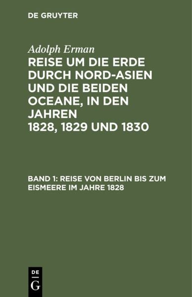 Produktbild: Reise von Berlin bis zum Eismeere im Jahre 1828