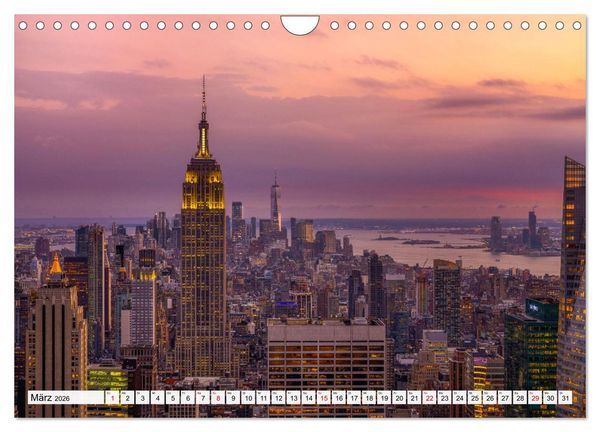 Produktbild: New York City - der besondere Blick auf Big Apple (Wandkalender 2026 DIN A4 quer), CALVENDO Monatskalender