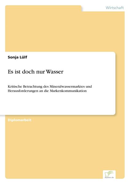 Produktbild: Es ist doch nur Wasser