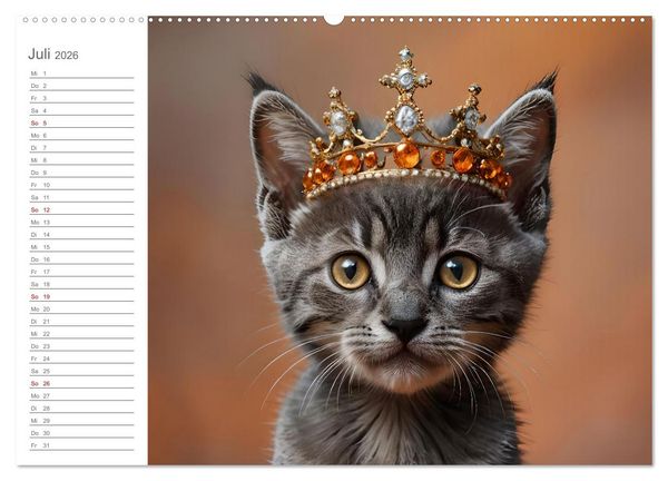 Produktbild: Herzensk&ouml;nige - KI Geburtstagskalender f&uuml;r unsere Bediensteten (hochwertiger Premium Wandkalender 2026 DIN A2 quer), Kunstdruck in Hochglanz