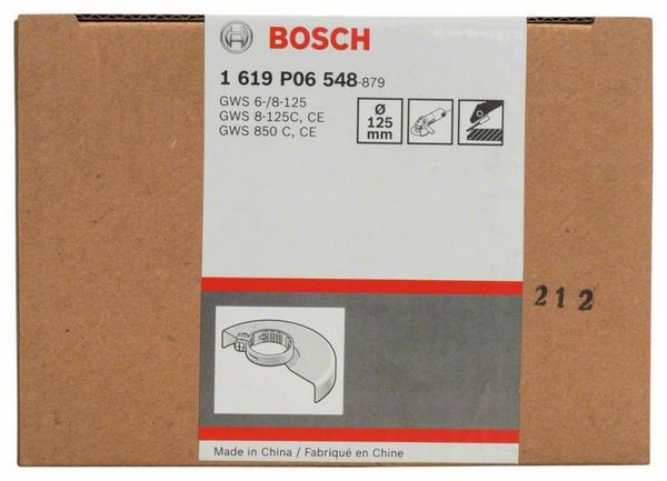 Produktbild: Schutzhaube ohne Deckblech, 125 mm, Schraubverschluss mit Codierung Bosch Accessories 1619P06548 Durchmesser 125 mm