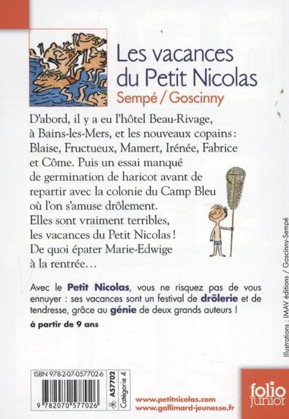 Produktbild: Les vacances du petit Nicolas