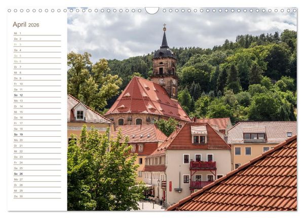Produktbild: K&ouml;nigstein Perspektiven - Elbsandstein (Wandkalender 2026 DIN A3 quer), CALVENDO Monatskalender