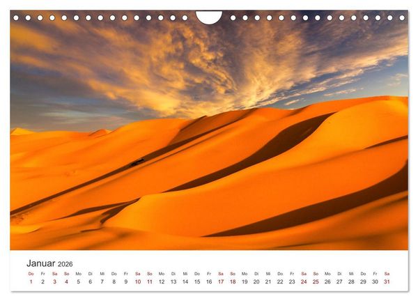 Produktbild: Sahara - Die gr&ouml;&szlig;te Trockenw&uuml;ste der Welt. (Wandkalender 2026 DIN A4 quer), CALVENDO Monatskalender