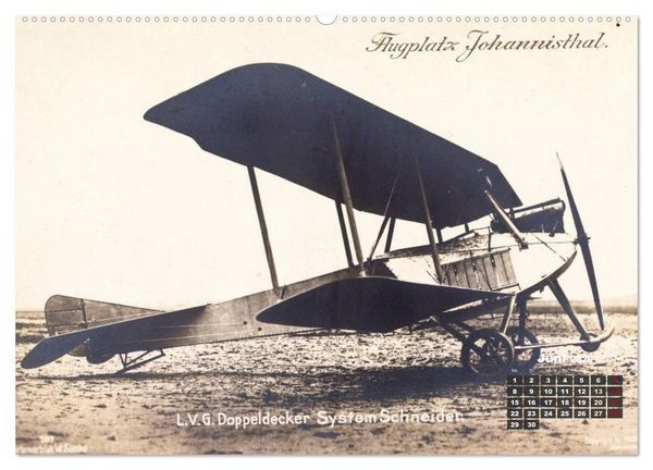 Produktbild: Doppeldecker entdeckt auf historischen Postkarten (Wandkalender 2026 DIN A2 quer), CALVENDO Monatskalender