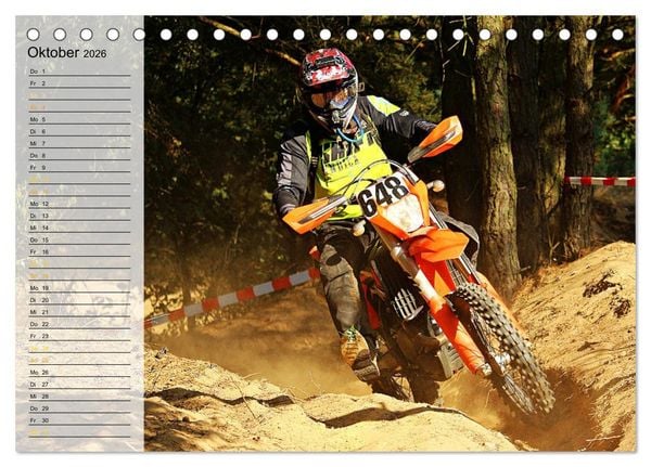 Produktbild: Motocross - tollk&uuml;hne Kerle (Tischkalender 2026 DIN A5 quer), CALVENDO Monatskalender
