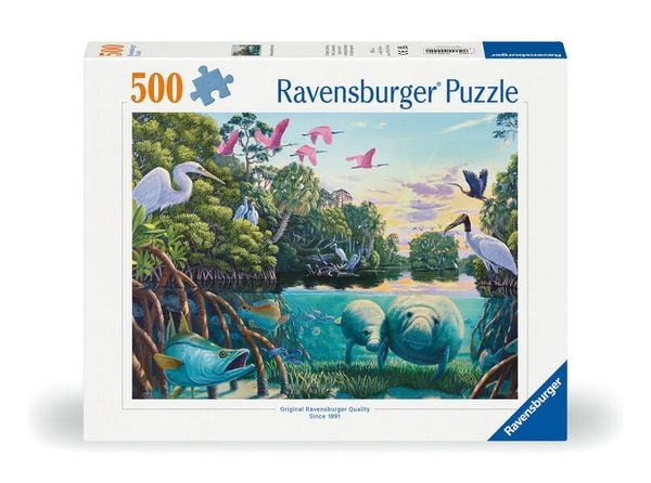 Produktbild: Erwachsenenpuzzle 500 Teile - Manatee Moments