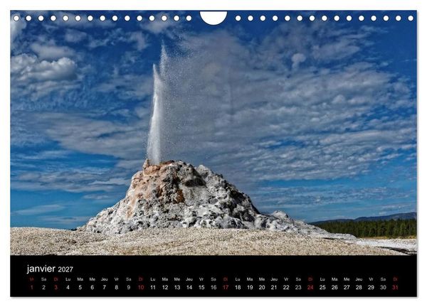 Produktbild: Yellowstone Un grand parc am&eacute;ricain (Calendrier mural 2027 DIN A4 vertical), CALVENDO calendrier mensuel