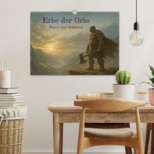 Produktbild: Erbe der Orks. Feuer und Schatten (Wandkalender 2026 DIN A3 quer), CALVENDO Monatskalender