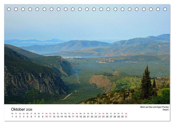 Produktbild: Der Norden Griechenlands (Tischkalender 2026 DIN A5 quer), CALVENDO Monatskalender