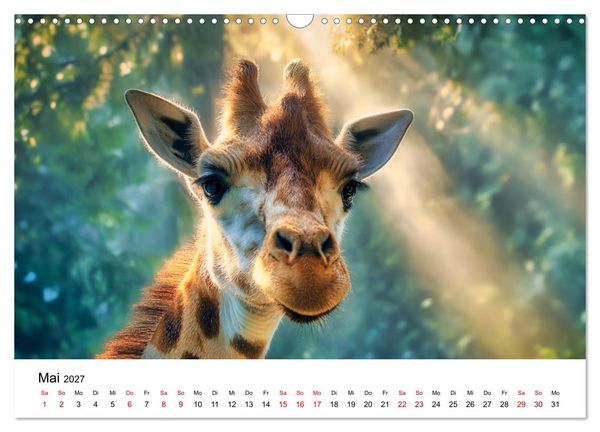 Produktbild: Sanfte Riesen - Giraffen in ihrer Welt (Wandkalender 2027 DIN A3 quer), CALVENDO Monatskalender