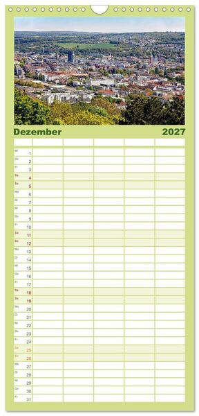 Produktbild: Familienplaner 2027 - So sch&ouml;n ist Pforzheim mit 5 Spalten (Wandkalender, 21 x 45 cm) CALVENDO