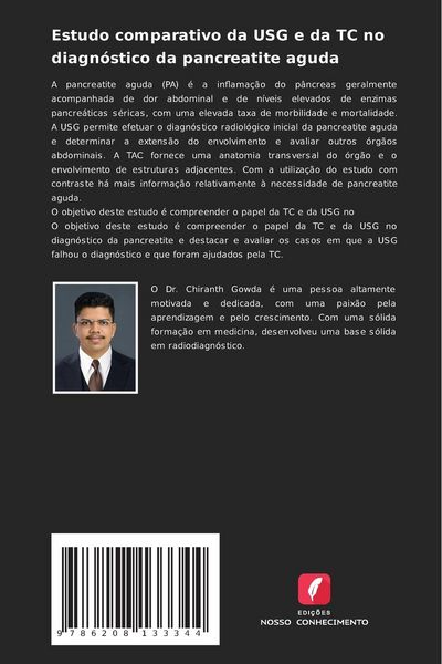 Produktbild: Estudo comparativo da USG e da TC no diagn&oacute;stico da pancreatite aguda
