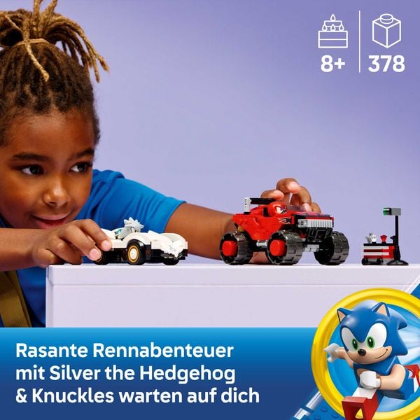 Produktbild: LEGO Sonic the Hedgehog 77118 Silvers Auto vs. Knuckles&rsquo; Monstertruck