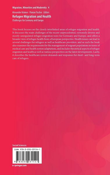 Produktbild: Refugee Migration and Health