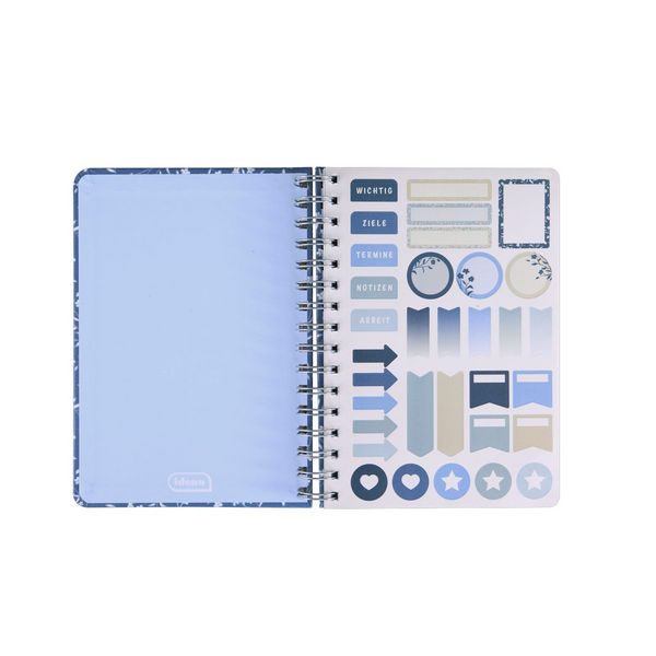 Produktbild: Idena Notizbuch Floral Spiralbindung 78 Blatt 120g/m&sup2; gepunktet
