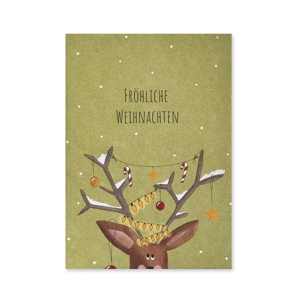 Produktbild: KEITCARDS Weihnachtskarten - handgezeichnete Postkarten, 6er Set