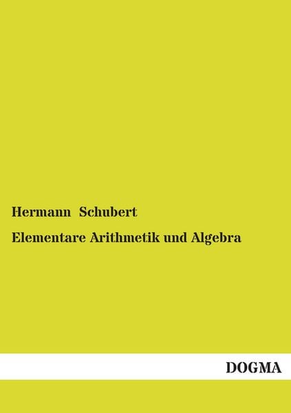 Produktbild: Elementare Arithmetik und Algebra