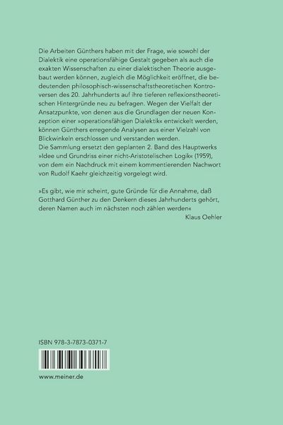 Produktbild: Beitr&auml;ge zur Grundlegung einer operationsf&auml;higen Dialektik (I)